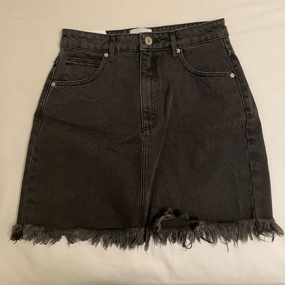 Black Jean Skirt